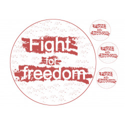 Fight for freedom - edible cake topper