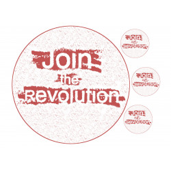 Join the revolution - ätbar tårta bild för tårta