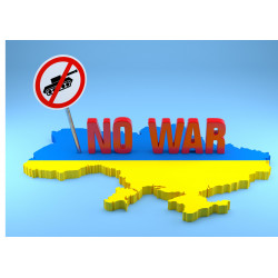Inget krig - No war - ätbar tårta bild för tårta