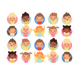 Happy children - Edible cutouts