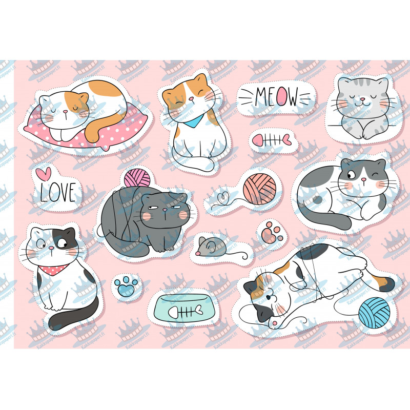 Cute cats - Edible cutouts