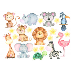 Cute safari animals - Edible cutouts