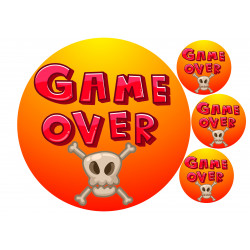 Game Over - edible cake decoration