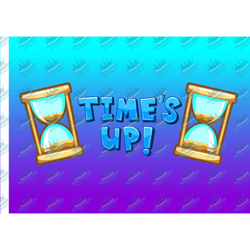 Time's Up! - edible cake decoration