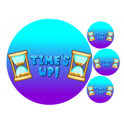 Time's Up! - edible cake decoration