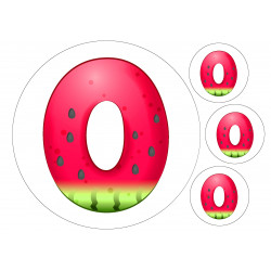 Watermelon Zero - edible cake decoration