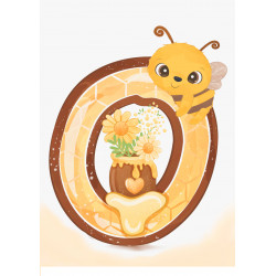 Honey Bee Zero - edible cake decoration