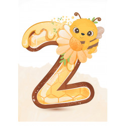 Honey Bee Two - edible cake decoration