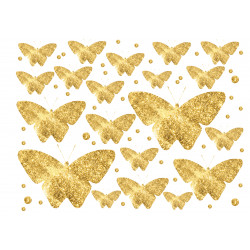 Golden Butterflies - Edible cutouts