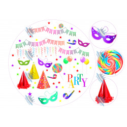Balloons - Edible cake topper