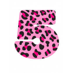 Pinkki Leopardi Viisi -...
