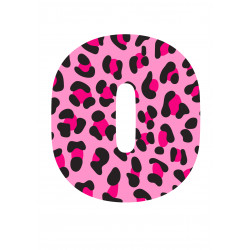 Syötävä kakkukuva Pinkki leopardi nolla