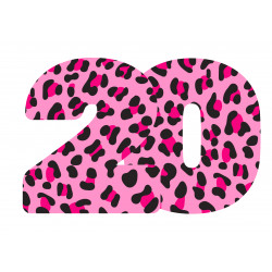 Pinkki leopardi kaksikymmentä kakkukuva