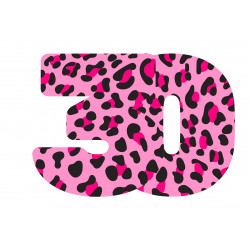 Pinkki leopardi kolmekymmentä kakkukuva