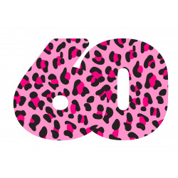 Pink Leopard Sixty - edible...