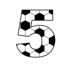 Football number five -...