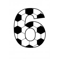 Football number six -...