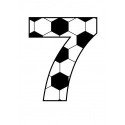 Football number seven -...
