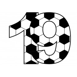 Football number nineteen -...